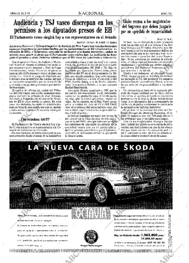 ABC SEVILLA 26-02-1999 página 25