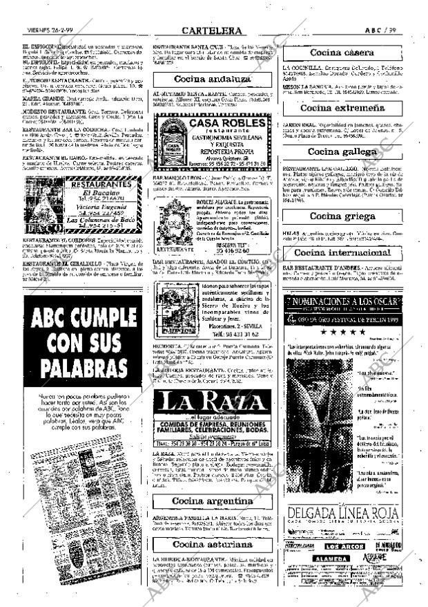 ABC SEVILLA 26-02-1999 página 99