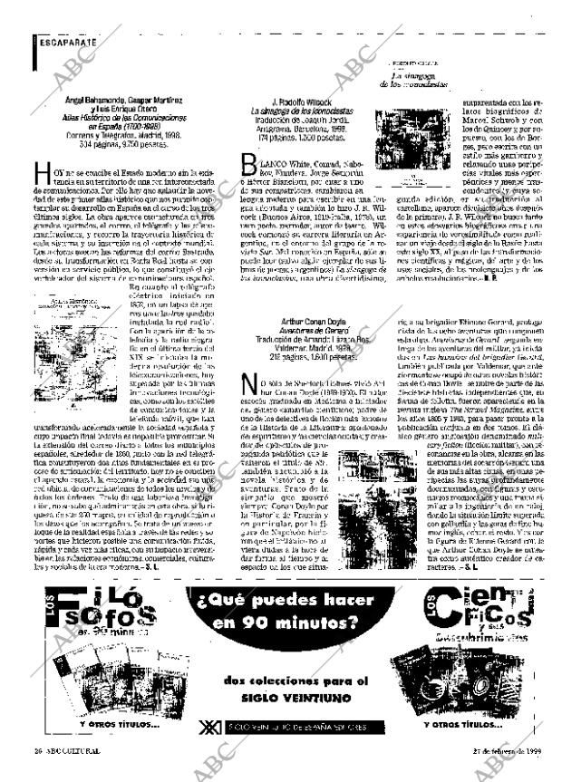 CULTURAL MADRID 27-02-1999 página 26