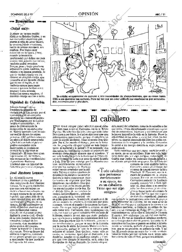 ABC MADRID 28-02-1999 página 21