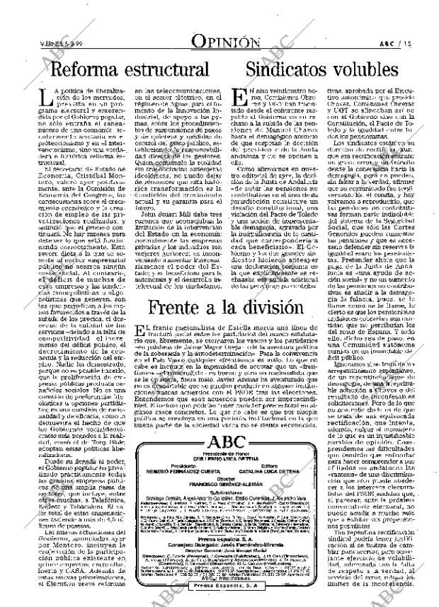 ABC MADRID 05-03-1999 página 15