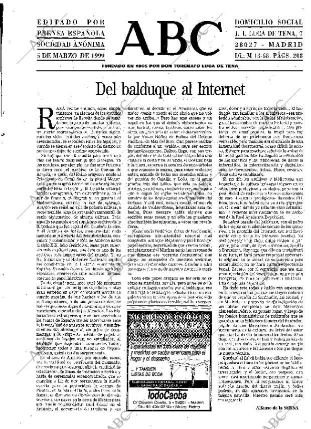 ABC MADRID 05-03-1999 página 3