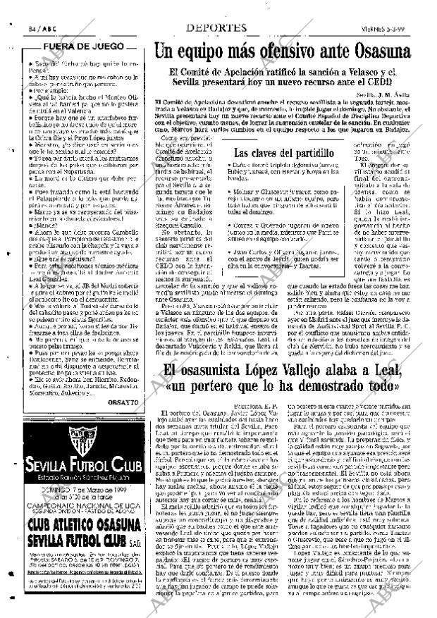 ABC SEVILLA 05-03-1999 página 84