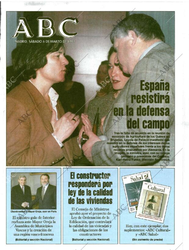 ABC MADRID 06-03-1999 página 1