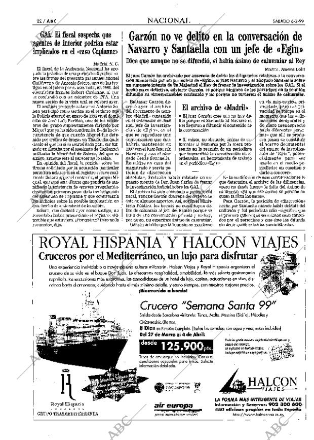 ABC MADRID 06-03-1999 página 22