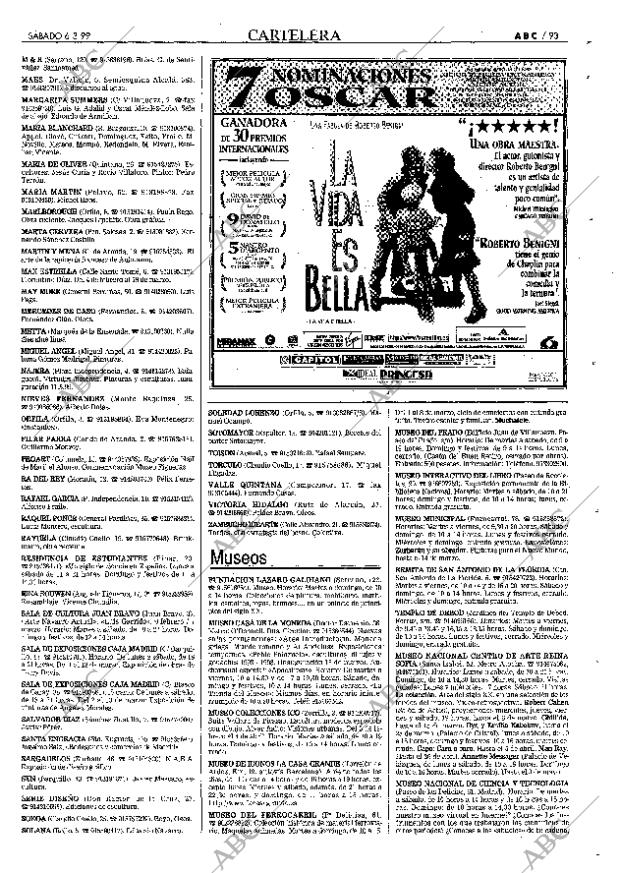 ABC MADRID 06-03-1999 página 93