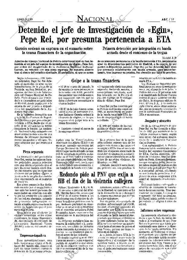 ABC MADRID 08-03-1999 página 19