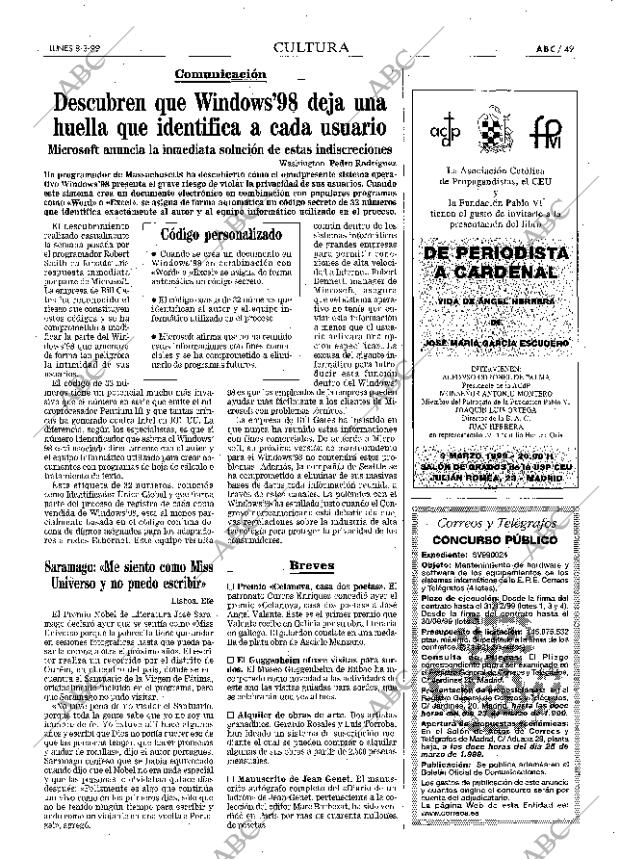 ABC MADRID 08-03-1999 página 49