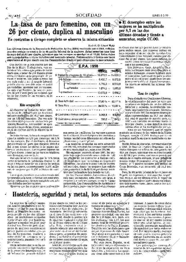 ABC MADRID 08-03-1999 página 90