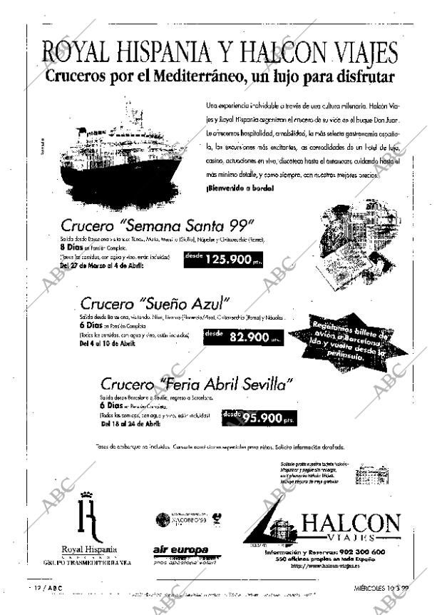 ABC MADRID 10-03-1999 página 12