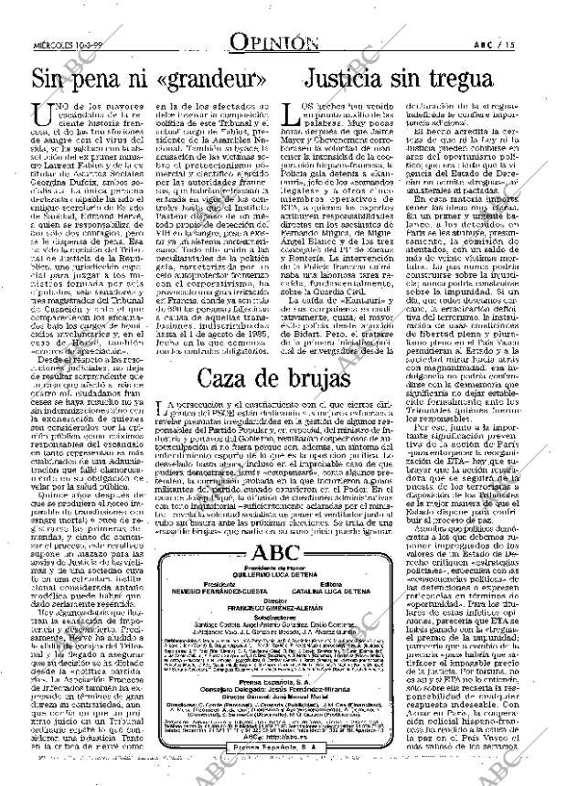 ABC MADRID 10-03-1999 página 15