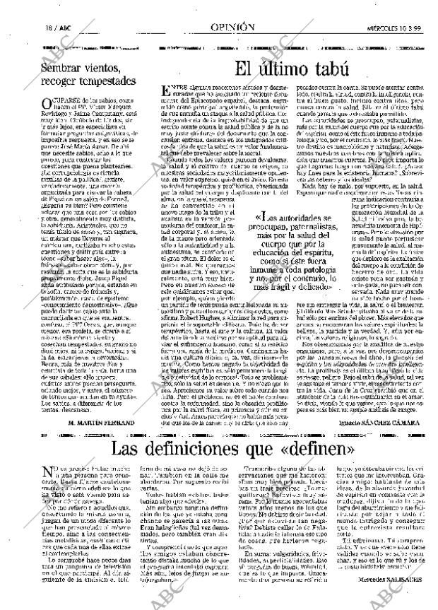 ABC MADRID 10-03-1999 página 18