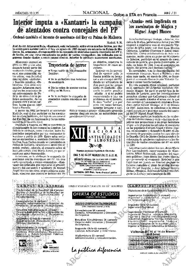 ABC MADRID 10-03-1999 página 21