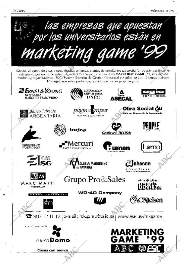 ABC MADRID 10-03-1999 página 74