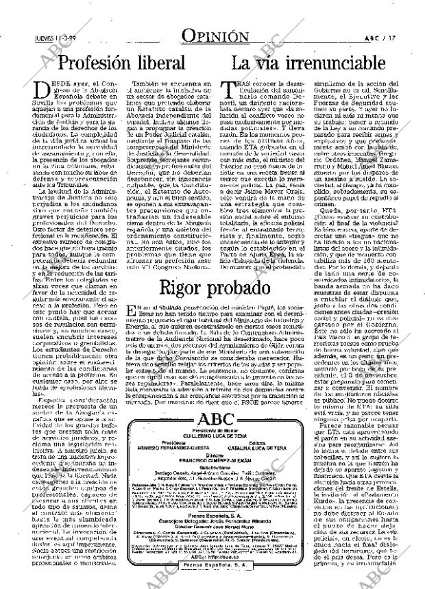 ABC MADRID 11-03-1999 página 17