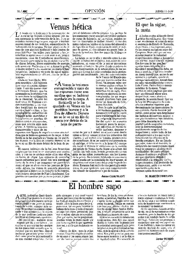 ABC MADRID 11-03-1999 página 18