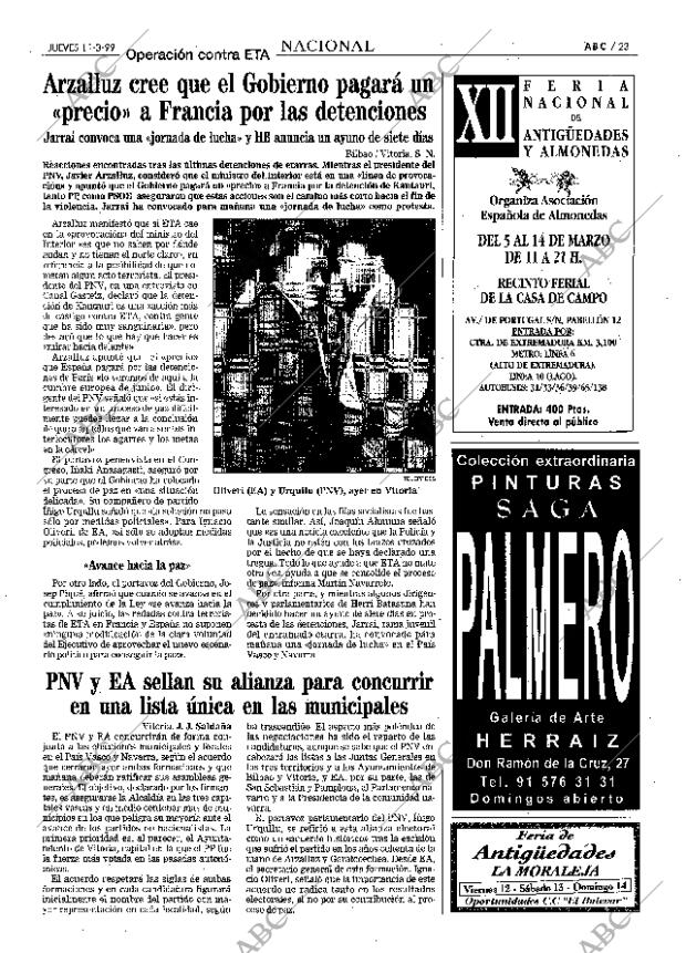 ABC MADRID 11-03-1999 página 23
