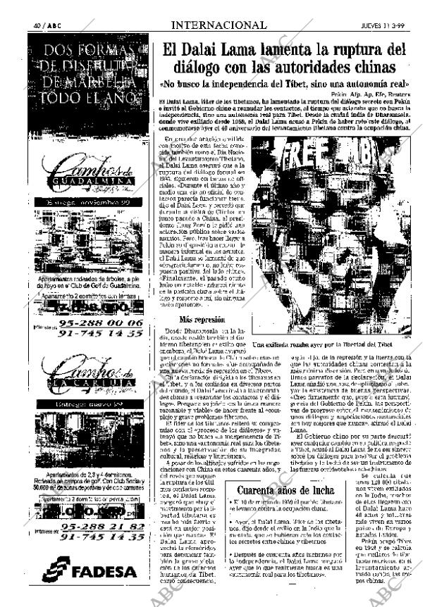 ABC MADRID 11-03-1999 página 40