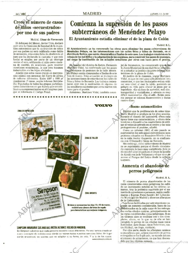 ABC MADRID 11-03-1999 página 64
