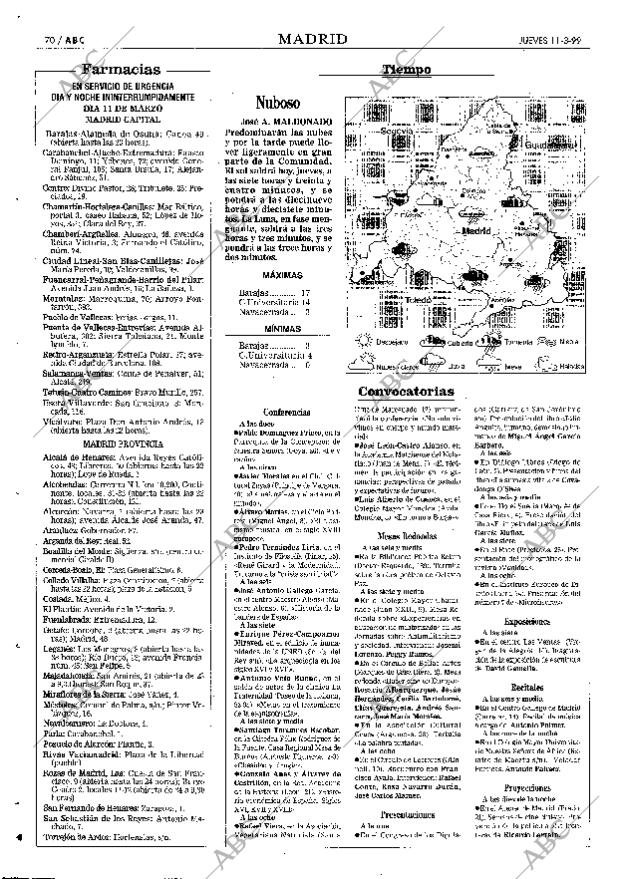 ABC MADRID 11-03-1999 página 70