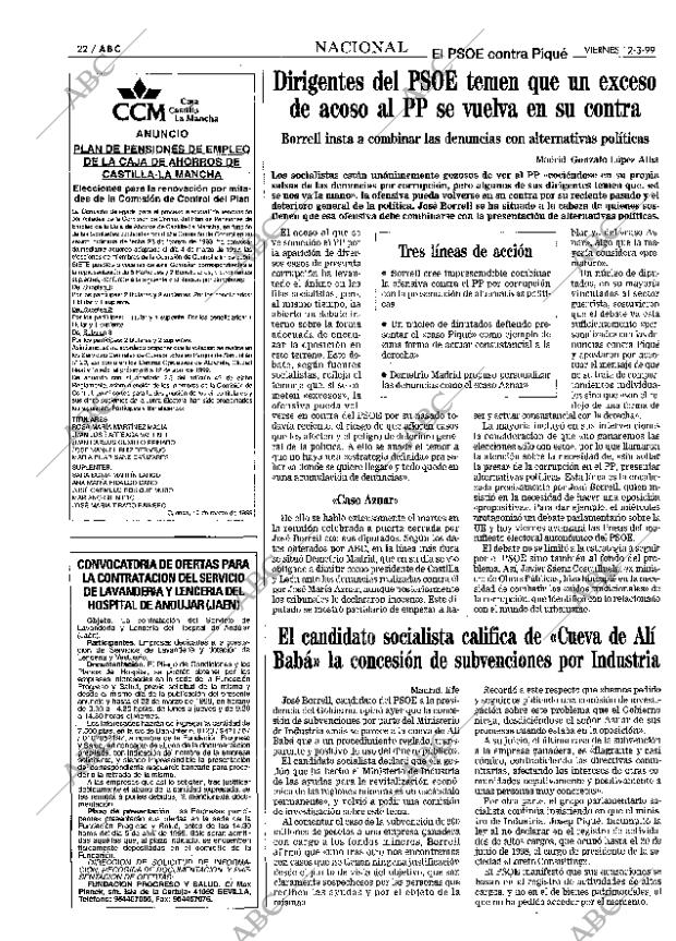 ABC MADRID 12-03-1999 página 22