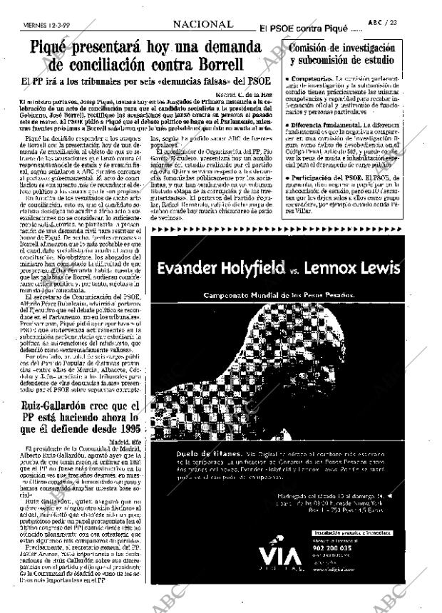 ABC MADRID 12-03-1999 página 23