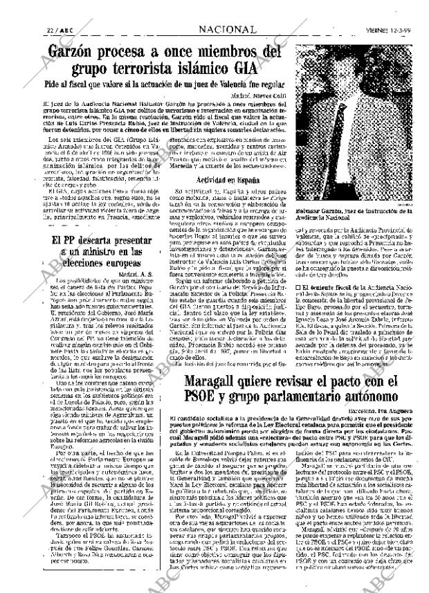 ABC SEVILLA 12-03-1999 página 22