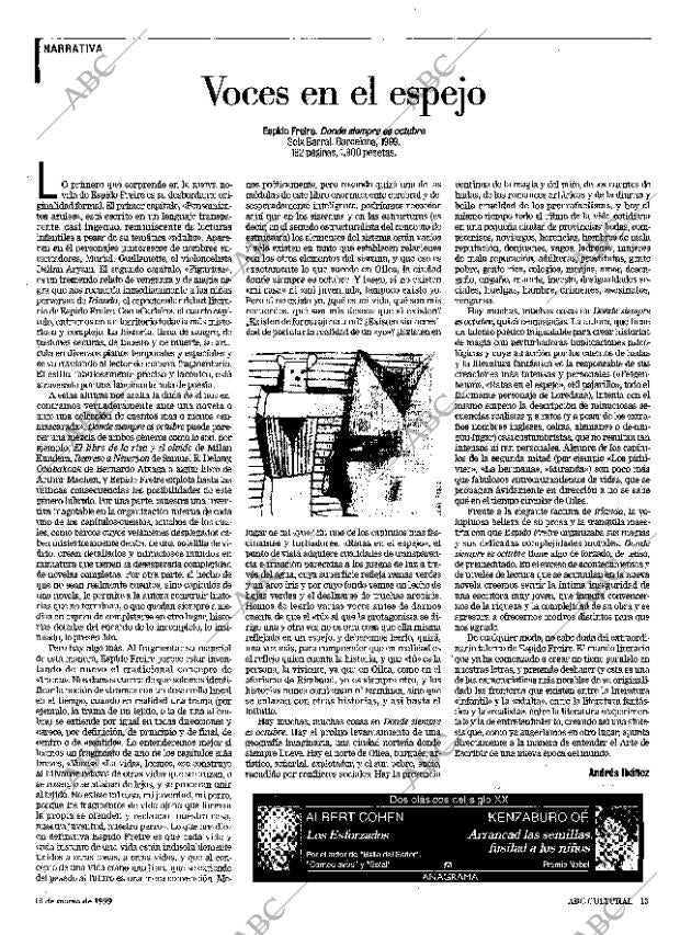 CULTURAL MADRID 13-03-1999 página 13
