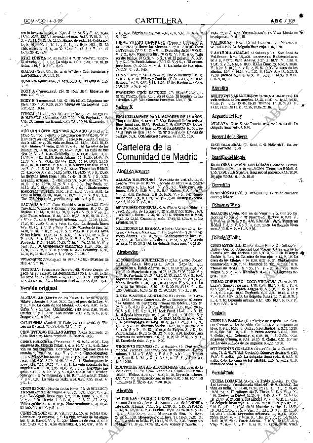 ABC MADRID 14-03-1999 página 109