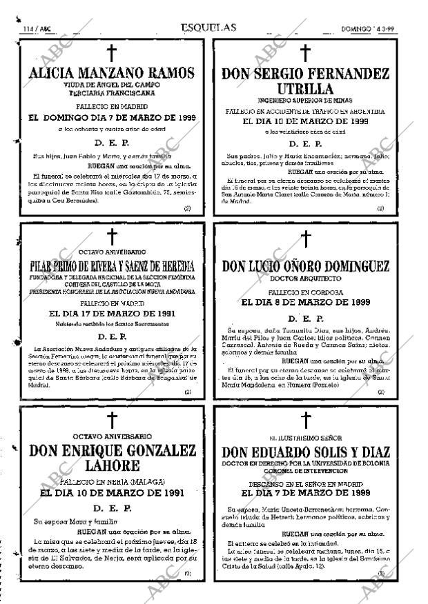 ABC MADRID 14-03-1999 página 114