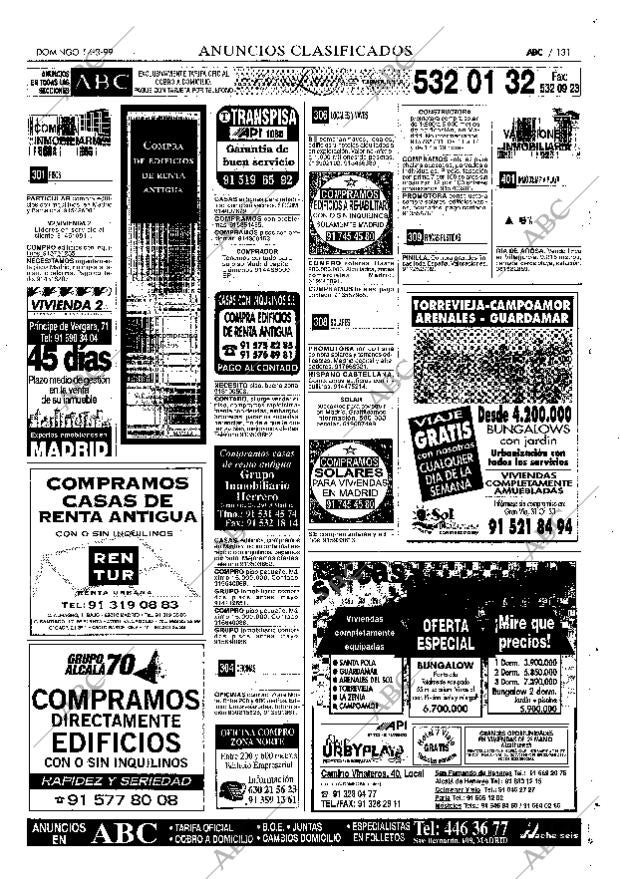 ABC MADRID 14-03-1999 página 131