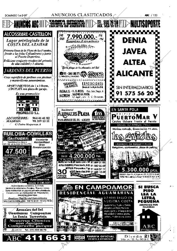 ABC MADRID 14-03-1999 página 133