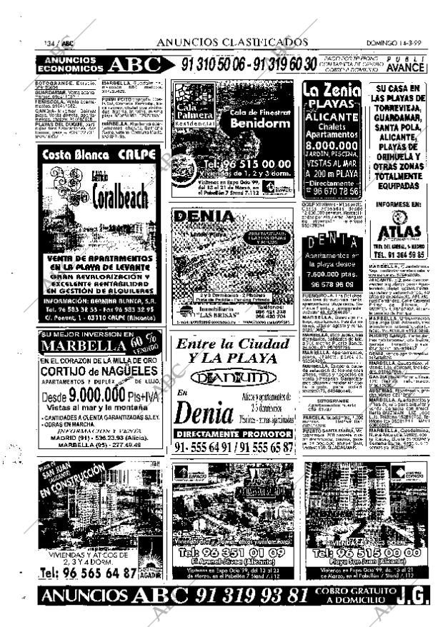 ABC MADRID 14-03-1999 página 134