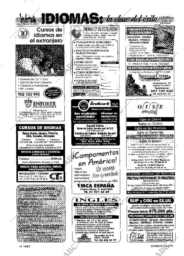 ABC MADRID 14-03-1999 página 14