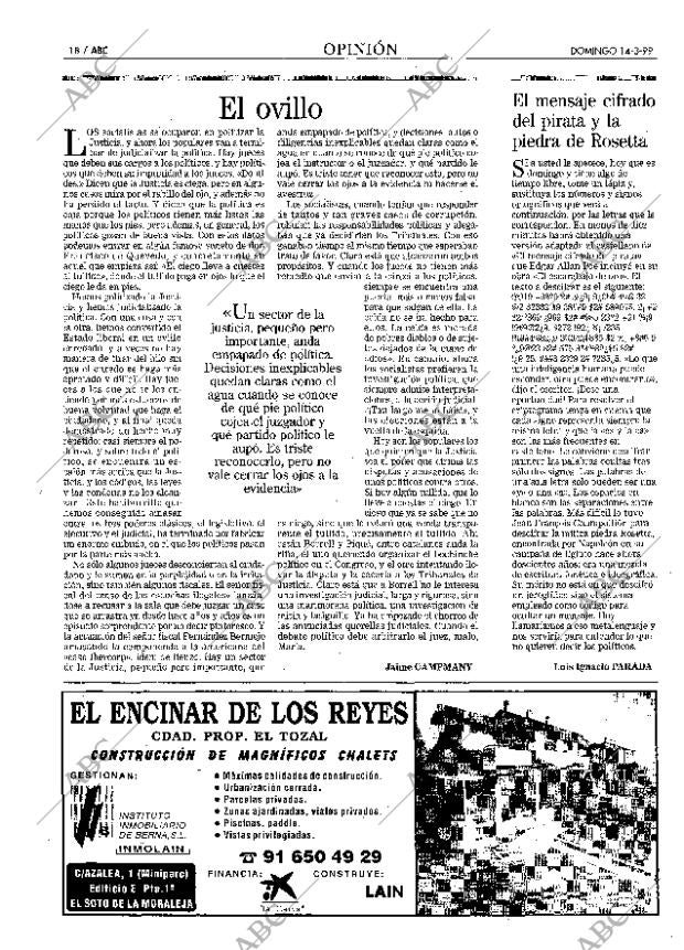 ABC MADRID 14-03-1999 página 18