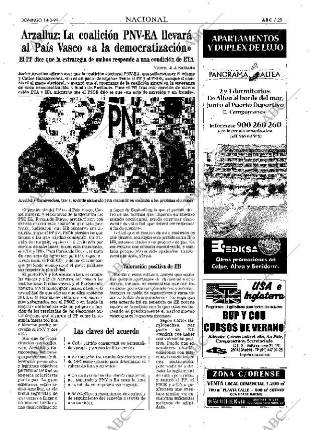 ABC MADRID 14-03-1999 página 25