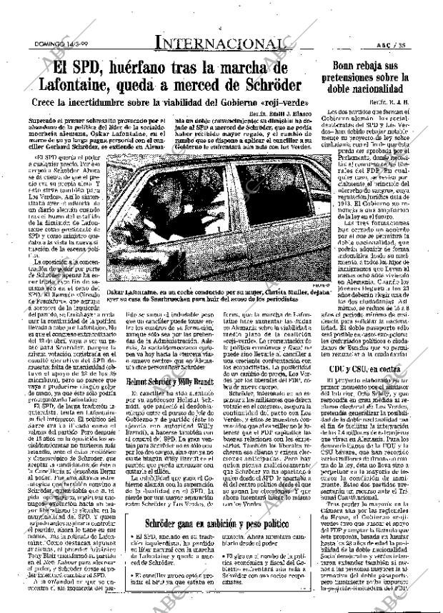 ABC MADRID 14-03-1999 página 35