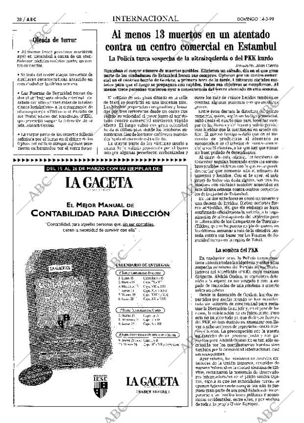 ABC MADRID 14-03-1999 página 38