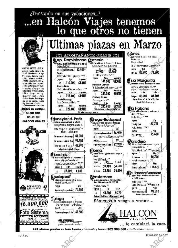 ABC MADRID 14-03-1999 página 4