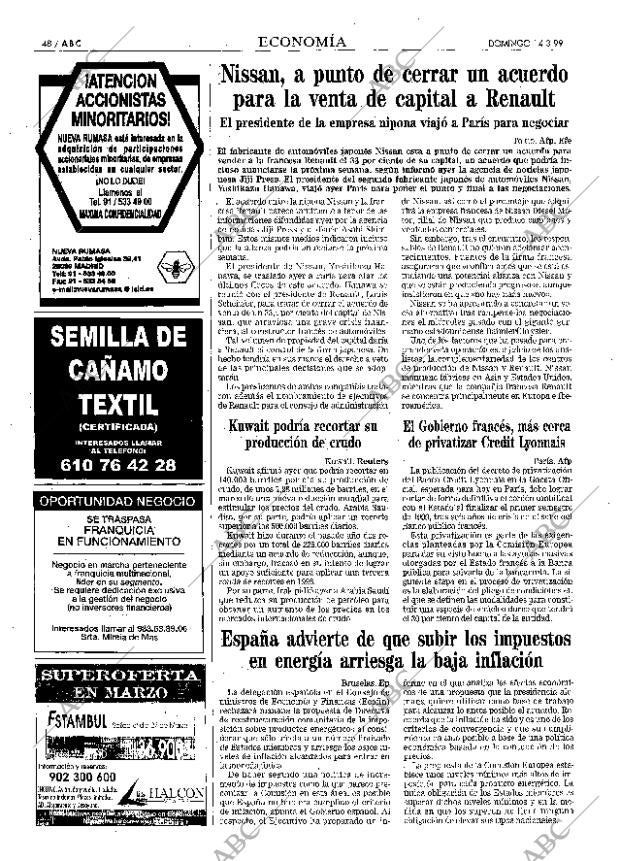 ABC MADRID 14-03-1999 página 48