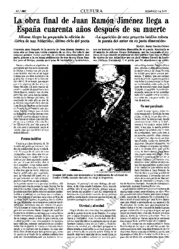 ABC MADRID 14-03-1999 página 62