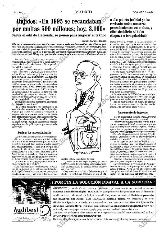 ABC MADRID 14-03-1999 página 74