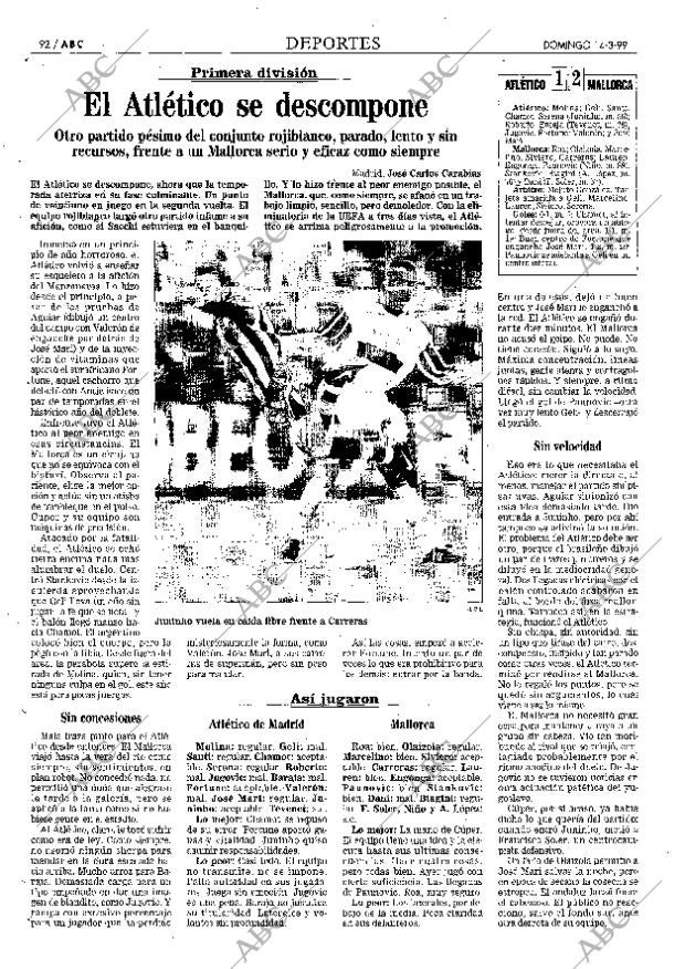 ABC MADRID 14-03-1999 página 92