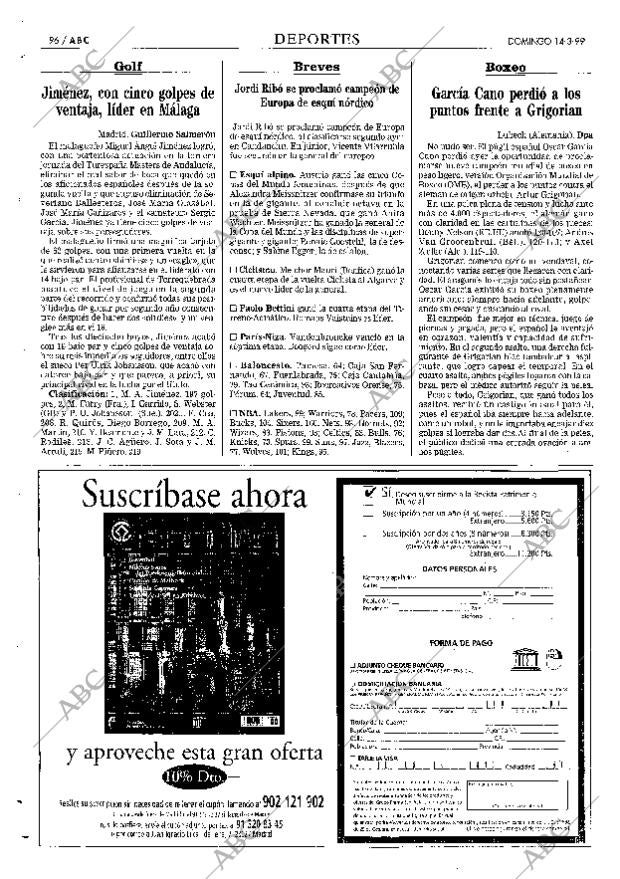 ABC MADRID 14-03-1999 página 96