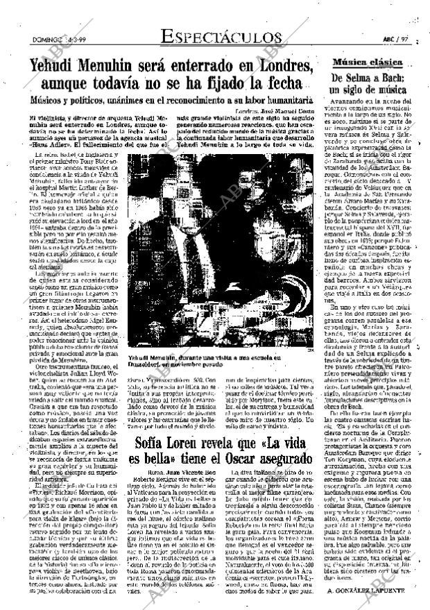 ABC MADRID 14-03-1999 página 97
