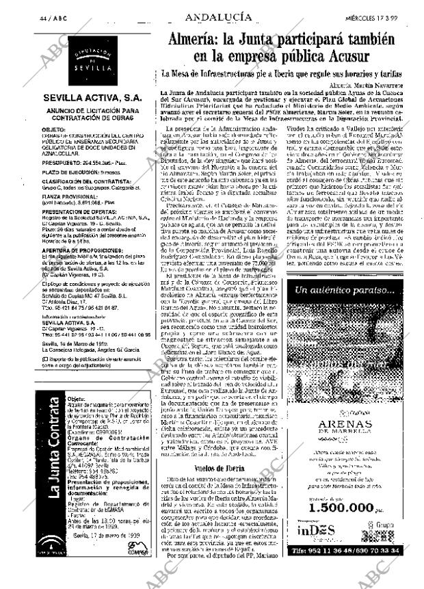 ABC SEVILLA 17-03-1999 página 44