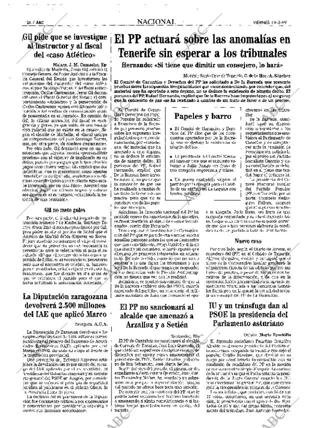 ABC MADRID 19-03-1999 página 26