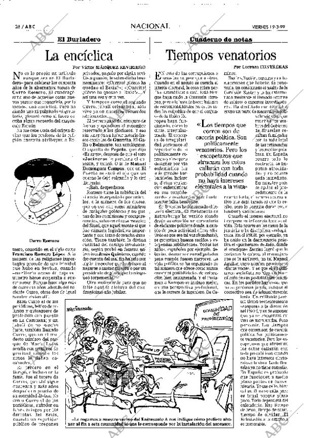 ABC MADRID 19-03-1999 página 28