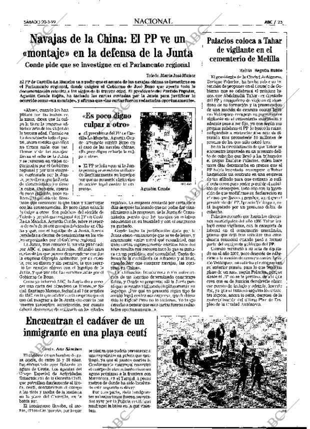 ABC MADRID 20-03-1999 página 25