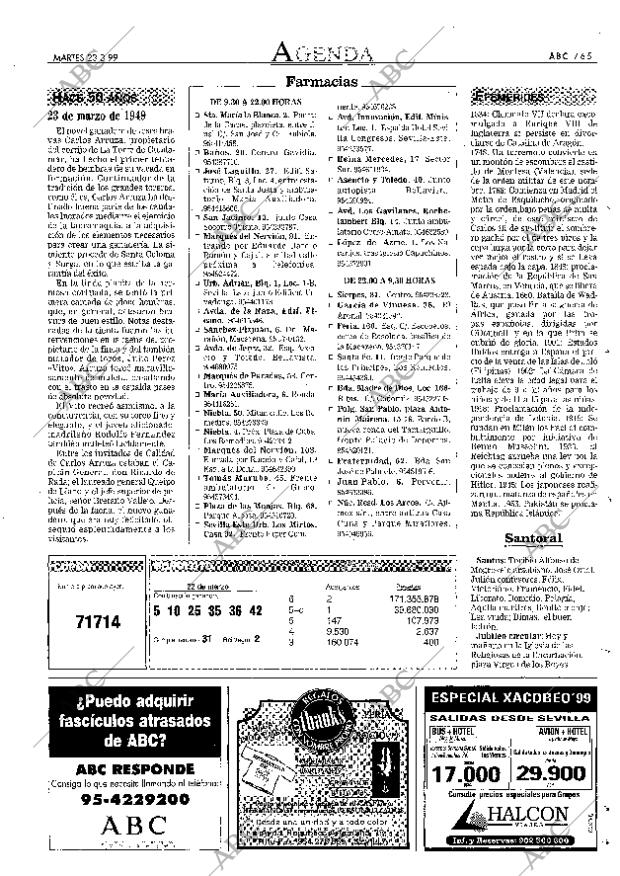 ABC SEVILLA 23-03-1999 página 65